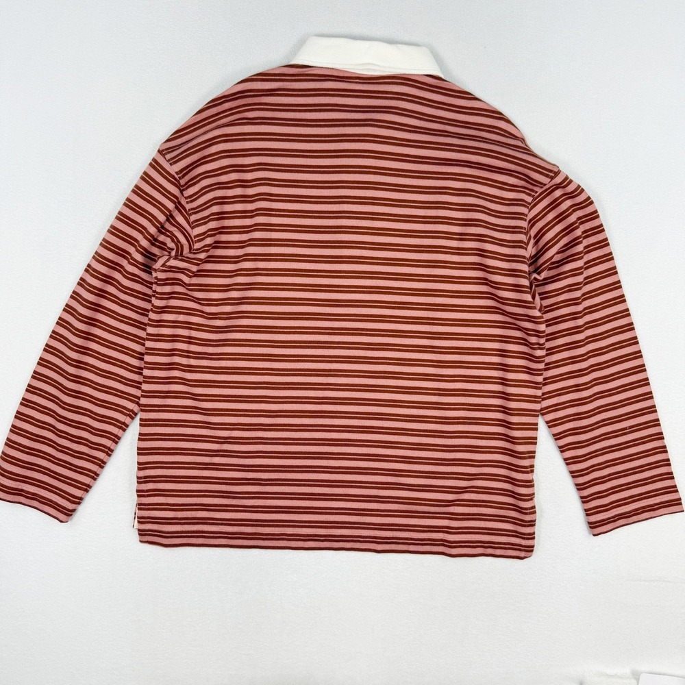Faherty Hometown Rugby Shirt Size XL Womens Dusty Rose NEW - Picture 3 of 8